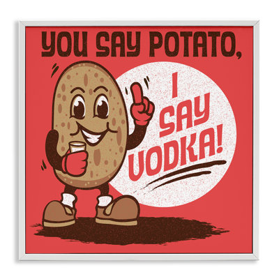 Drôle de pomme de terre et de vodka, estampe numérique de Jedco Brands, Inc.