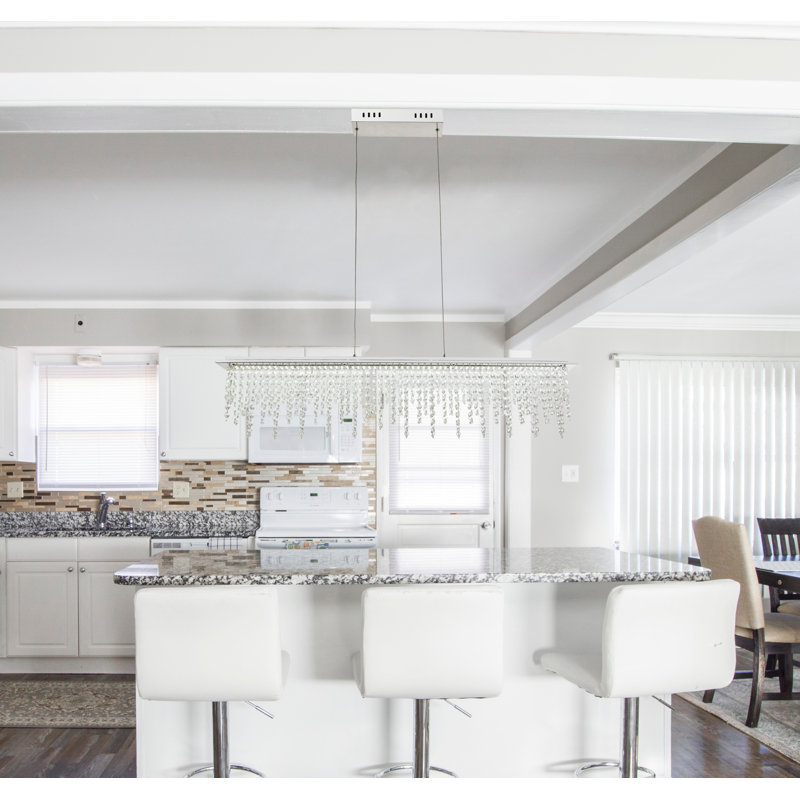 1 - Light Chrome LED Kitchen Island Pendant