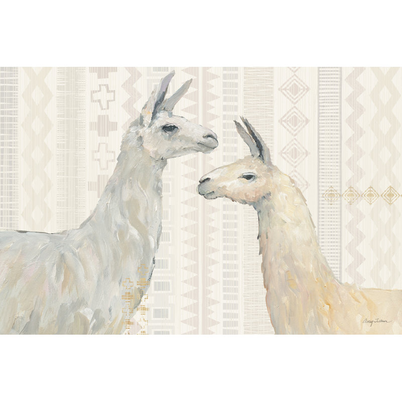 «Llama Land I», reproduction d'impression sur toile, H 20 po x l 30 po x P 1,25 po