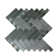 Arrowhead 1" x 4" Metal Mosaic Tile in Gray