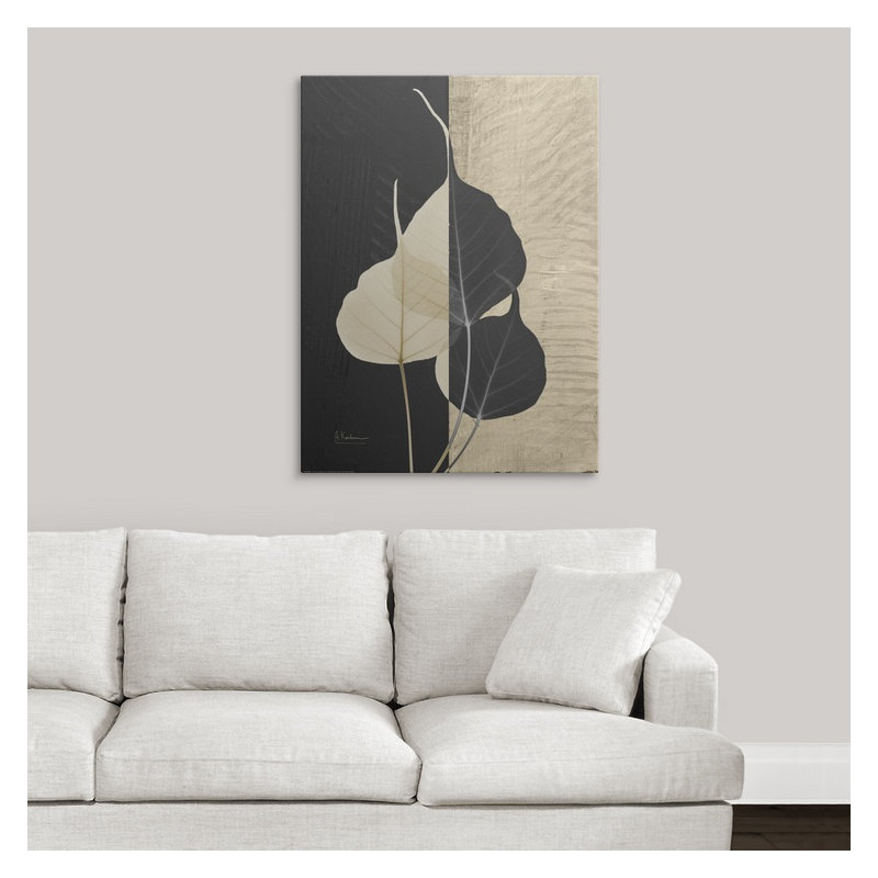 Reproduction de photo Manigault «Bo Tree Leaf X-Ray» par Kiranjit, H 48 po x l 36 po x 1,5 po, Toile