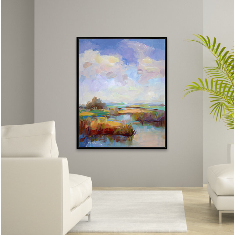 Vibrant View Painting, Black