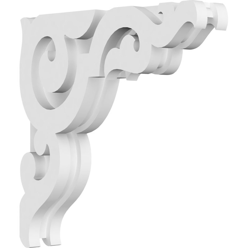 Corbeau en PVC de qualité architecturale Rotherham, H 10 po x l 10 po x P 1,875 po