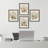 Vintage Wildflowers Bouquet Antique Botanical Floral Pictures Framed Paper 4 Pieces Print Wall Art-97770295-97770294
