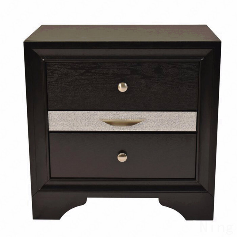 Table de chevet 2 tiroirs Traditional, en bois