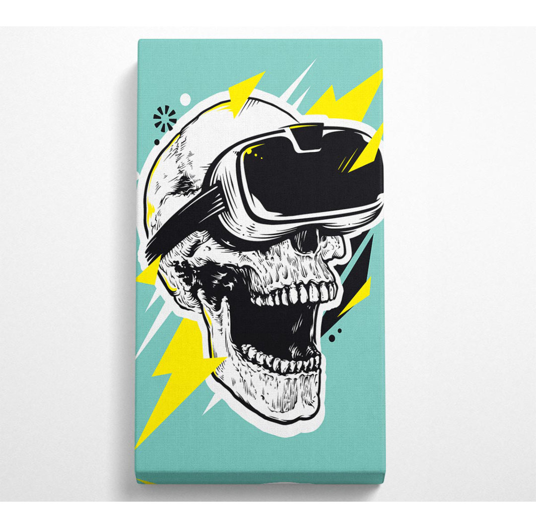 Video Game Shocked Skull - Kunstdrucke auf Leinwand