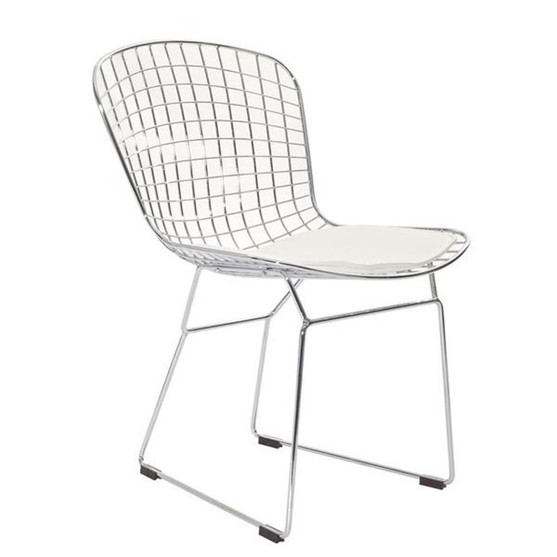 Ontiveros Metal Windsor Side Chair, Blanc, 1
