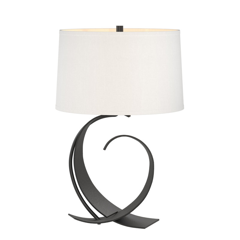 Fullered 22.1'' Table Lamp, Black, Natural Anna