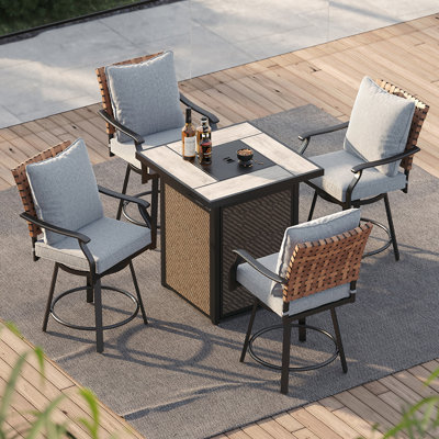 Tansi Herder 5-Piece Wrought Steel Bar Set