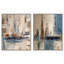 «Layers of Time», ensemble de reproductions d'art encadrées par Art Remedy, cadre argenté, 36 x 45-135342075-135342059