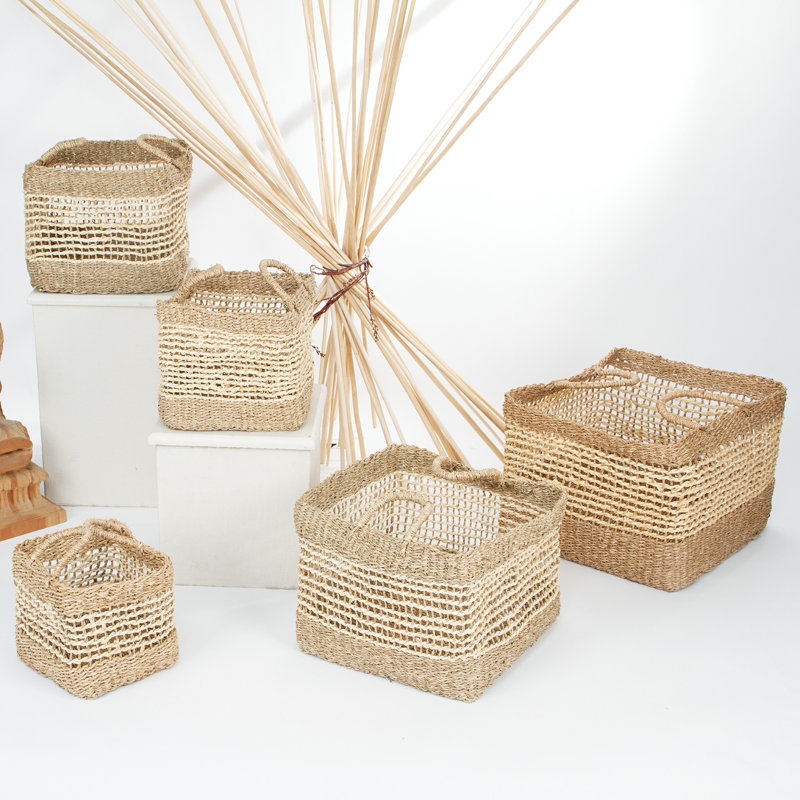 Hand Woven Wicker Decorative Basket Set