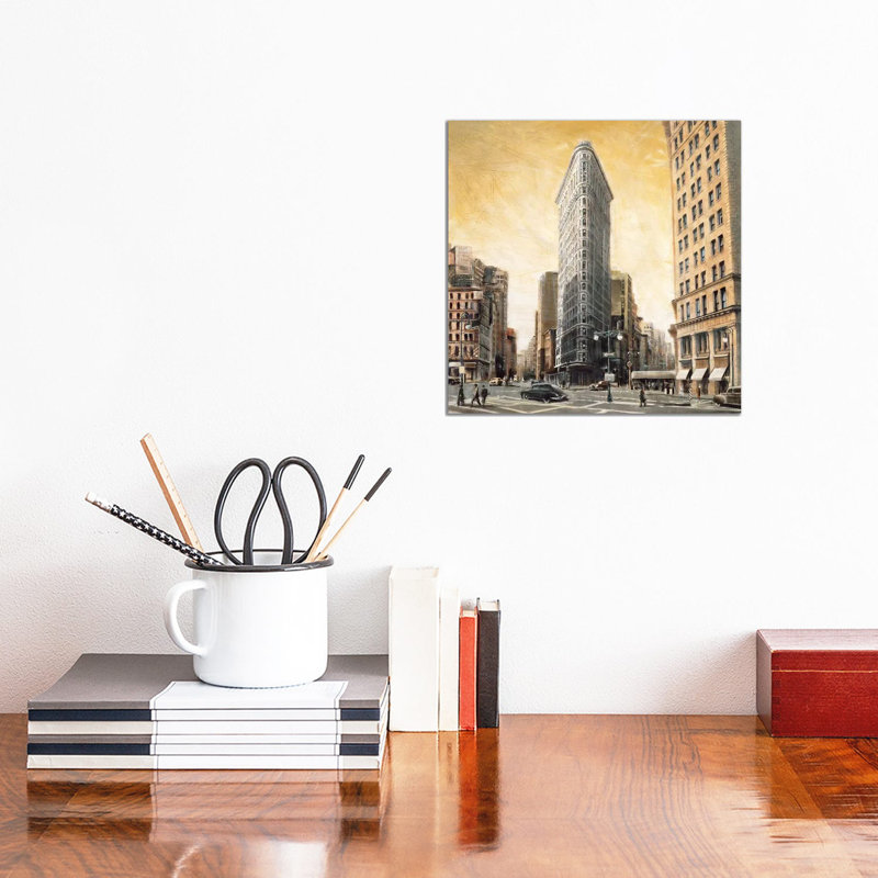 The Flatiron Building by Matthew Daniels - Wrapped Canvas Gallery-Wrapped Canvas Giclée, 30.48 cm H x 30.48 cm W