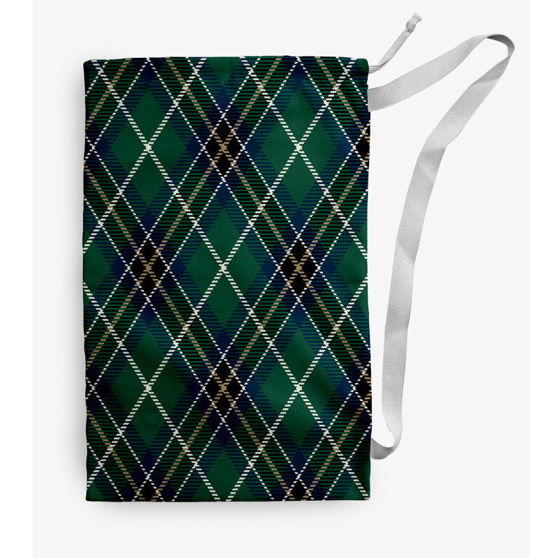 Sac à linge Mad for Plaid, Petit (H 29 po x l 18 po), Vert