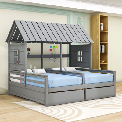 Lit plateforme simple avec tiroirs Creagh