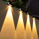 1.6'' Solar Powered Integrated LED Flashlight 4-Pack Deck Lights
