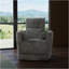 Fauteuil inclinable pivotant Global Home avec repose-pieds manuel et coussins latéraux moelleux en graphite Milan