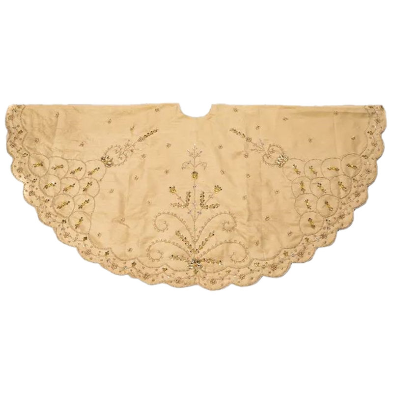 48 " Solid Color Embroidered