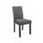 Grey And Black Dining Table With Chair Set