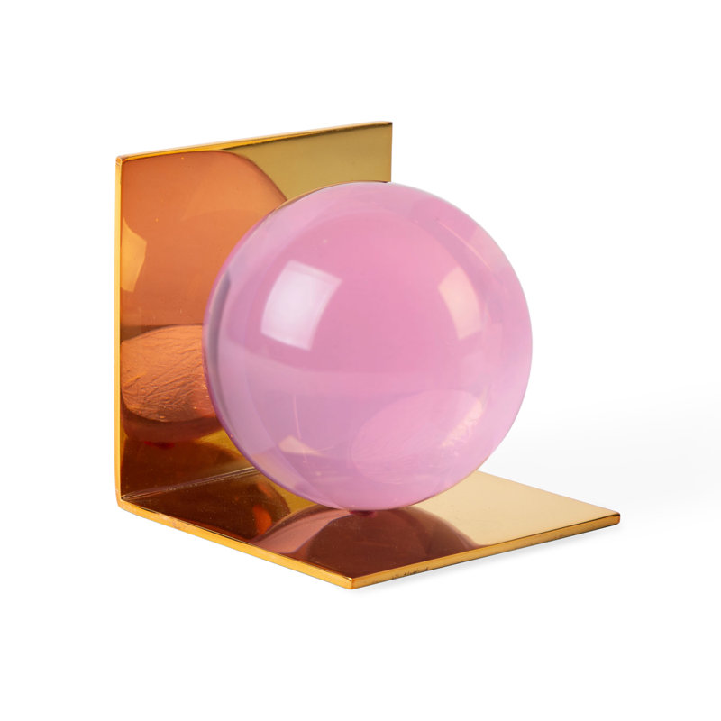 Globo Bookend Set, Pink