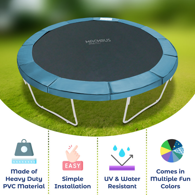 Coussin de sécurité supérieur pour recouvrir les ressorts de trampoline Machrus de Upper Bounce, Aigue-marine