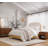 Seabrook Wood Bed with Upholstered Headboard-120463907-124538951