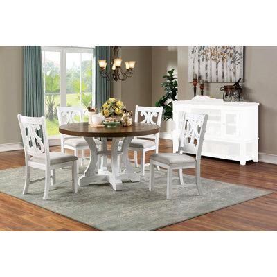 Lantz 4 - Person Pedestal Dining Set
