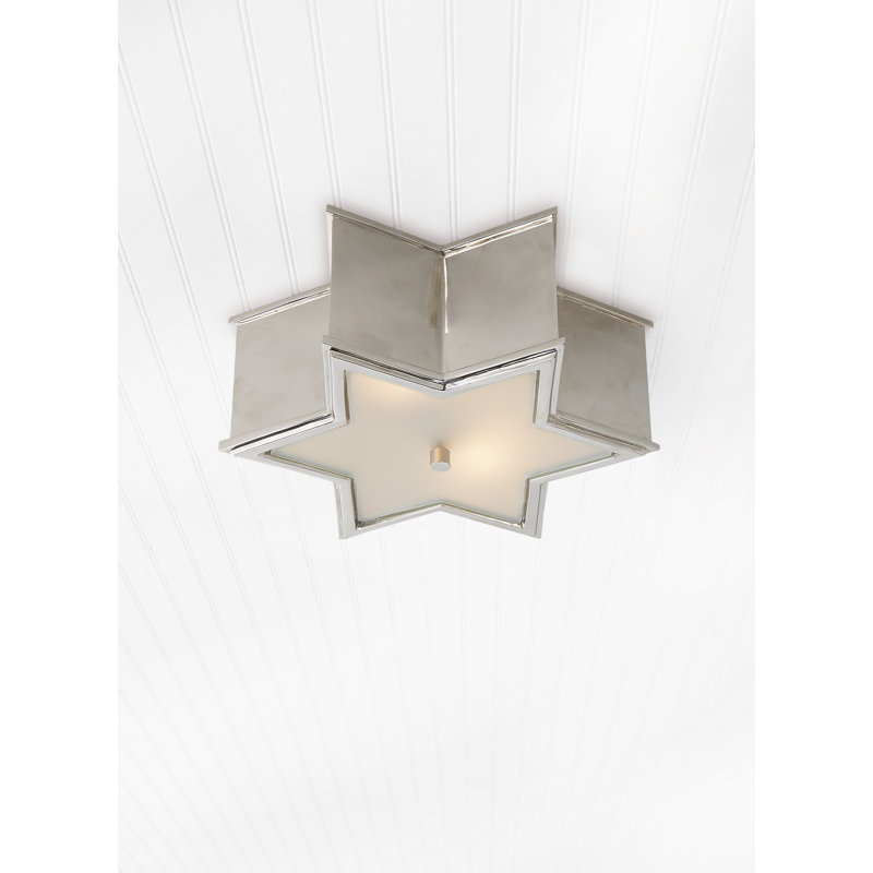 Alexa Hampton Sophia Small Flush Mount, Polished Nickel, 2 - Lights