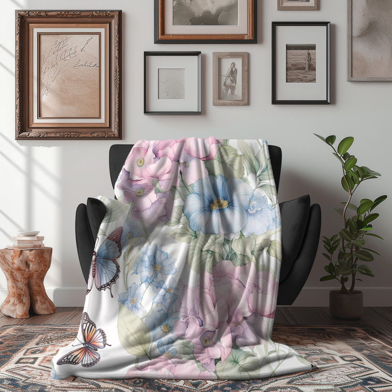Couverture Tranquil Meadow Harmony, Grand lit