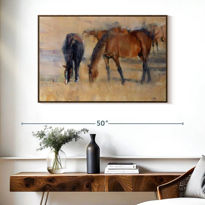 Kentucky Morning I, Floating Frame Walnut, 40" X 27"