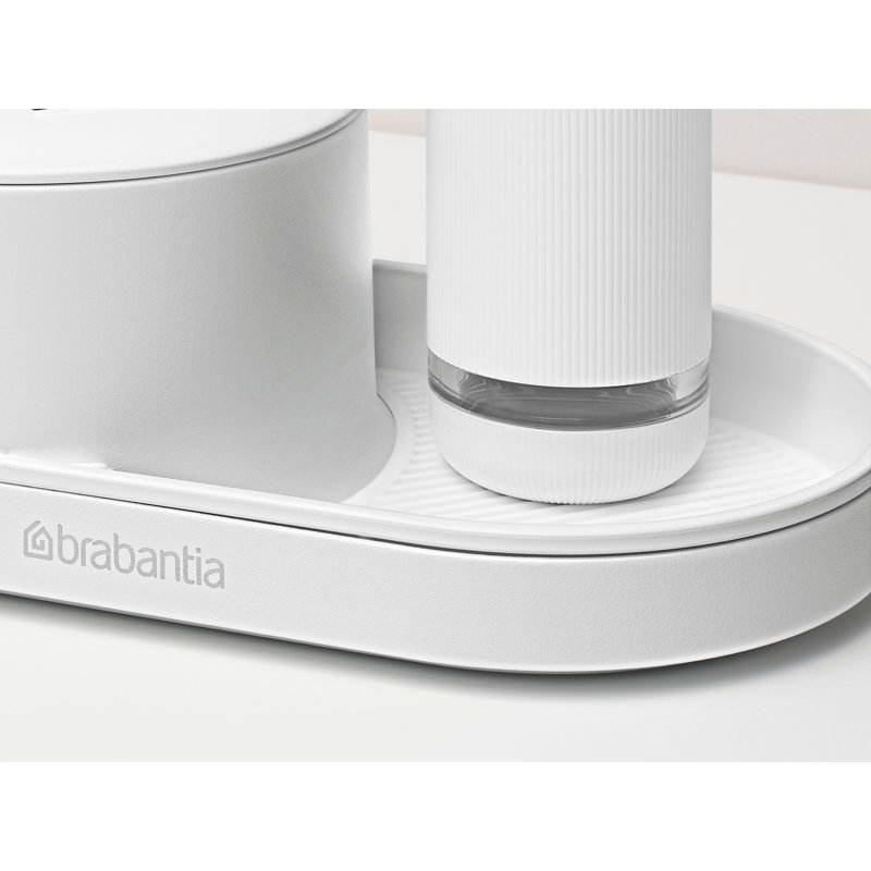 SinkStyle Plastic Drain Tray, Mineral Fresh White