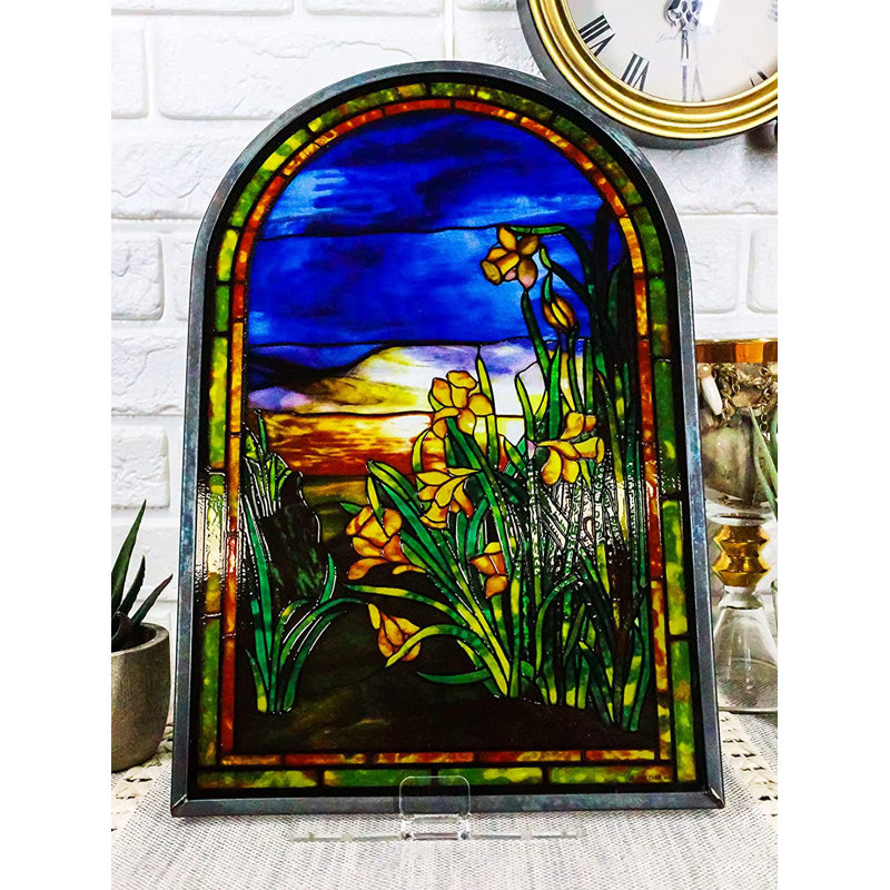 Sculpture Parnetta Ebros Louis Comfort Tiffany Daffodils Oyster Bay Estate Laurelton Hall