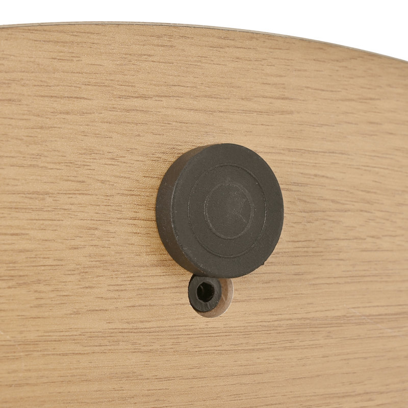 Ensemble de 2 tables basses rondes, Naturel
