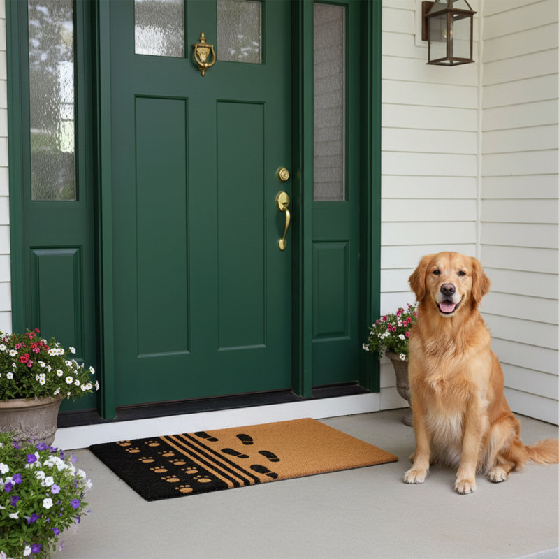 Tapis d'entrée antidérapant Hollis Man's Best Friend 29 po x 17 po, 2 pi x 3 pi