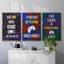«Gamer At Play I», art textuel encadré sur toile 3 pièces-91886940-91886947