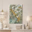 Tableau sur toile à motif floral vert et jaune discret-969855956