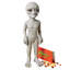 Out of this World Aliens Extra Terrestrial Small Statue
