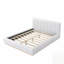 Cadre de lit plateforme tapissier Boucle, conception à profil bas avec base en bois, aucun sommier tapissier requis-2013963831