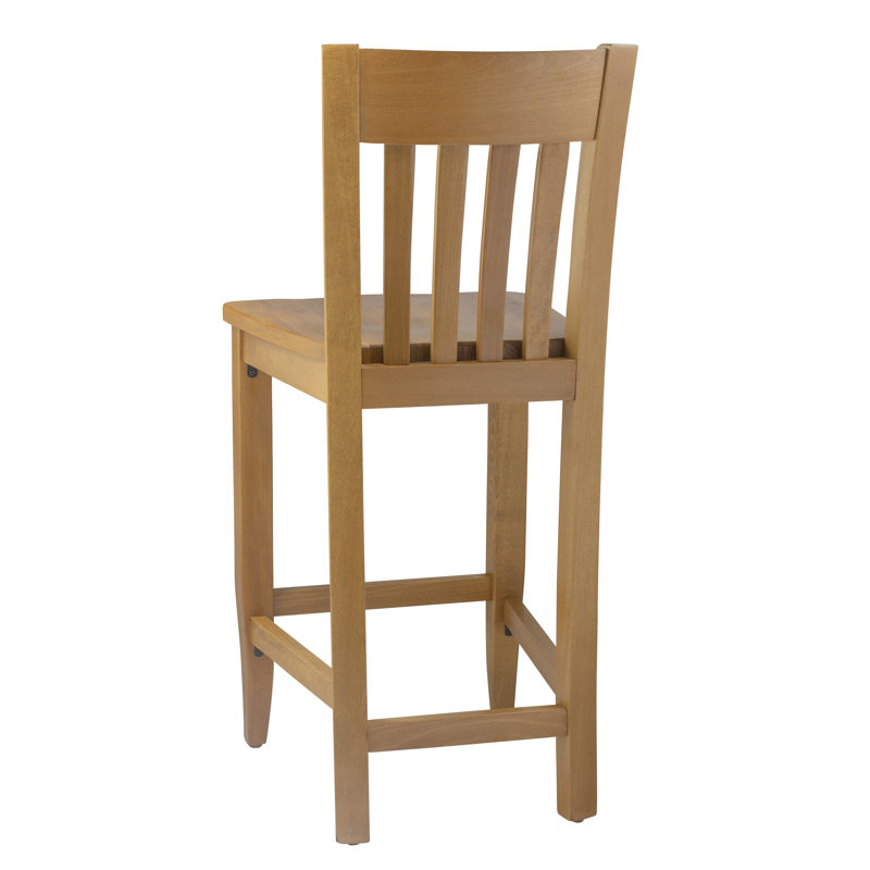 Henson Solid Wood Counter Stool, Counter Stool (24" Seat Height), Cherry