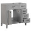 Meuble-lavabo 36 po sans lavabo, base d'armoire seulement, armoire de salle de bain avec 3 tiroirs, structure solide et panneau de fibres à densité moyenne-390882222-390882211