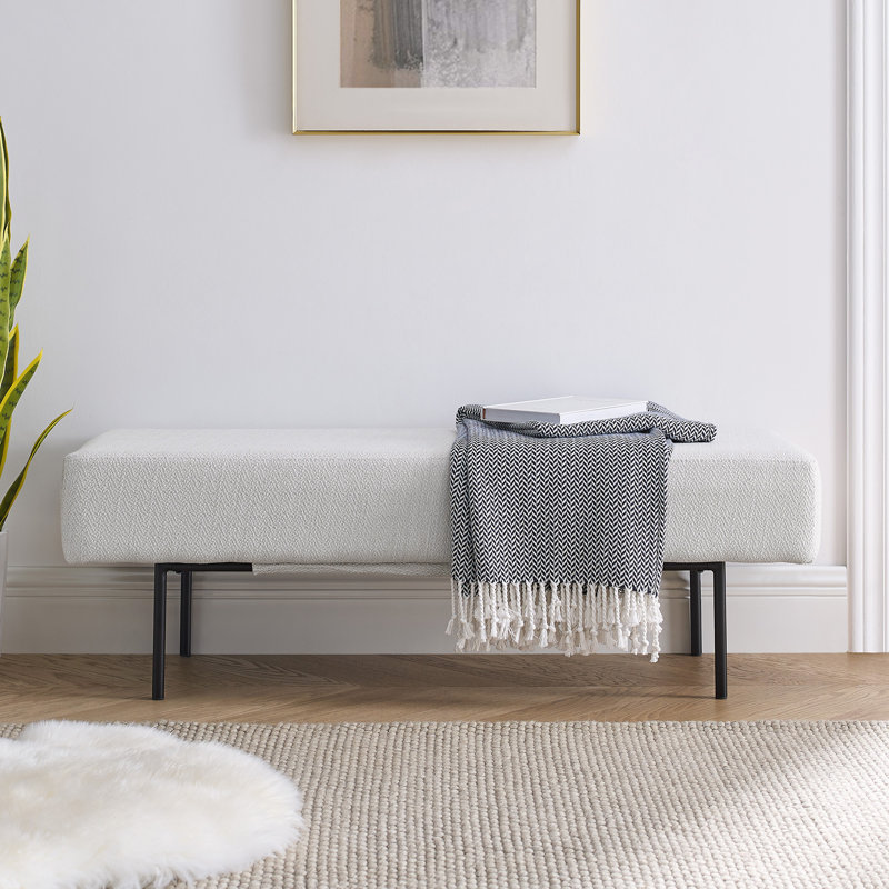 Banc recouverts de tissu d'ameublement