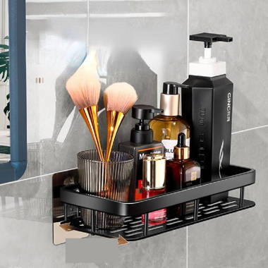 Suction Aluminum Shower Shelf Latitude Run Size: 2.17 H x 11.81 W x 5.16 D