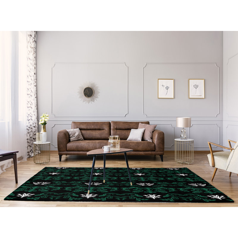 Damask Indoor Rug, Rectangle 8' x 10'