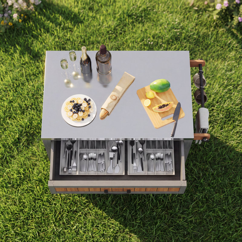 Mobile Tool Cabinet With Drawer & Shelf