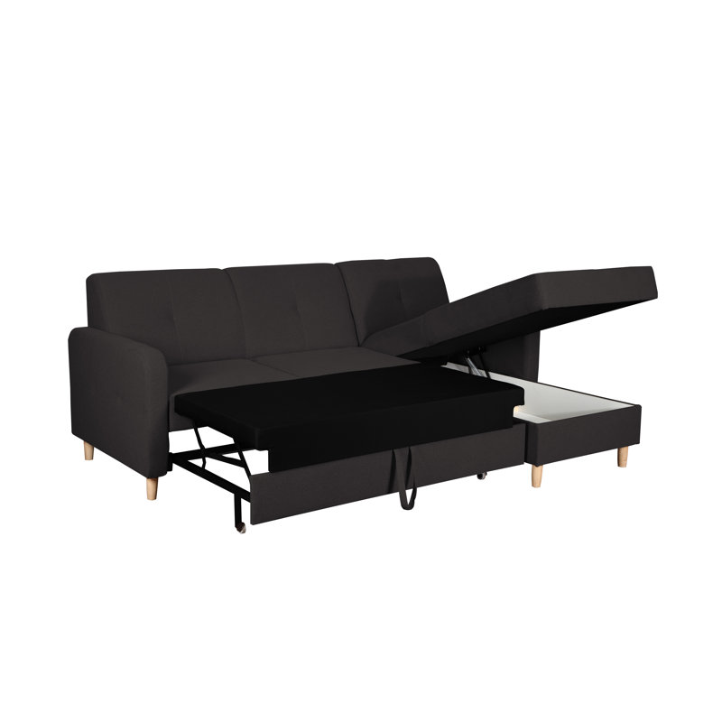 4 Seater Sofa Bed, Right Hand Facing, Anthracite