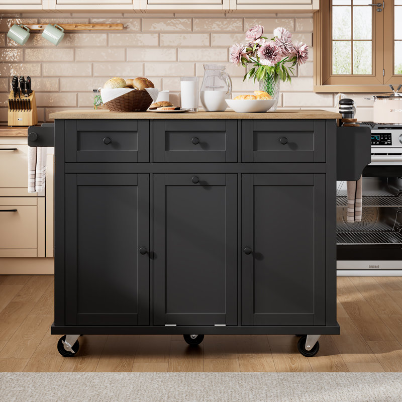 Kitchen Island, Black