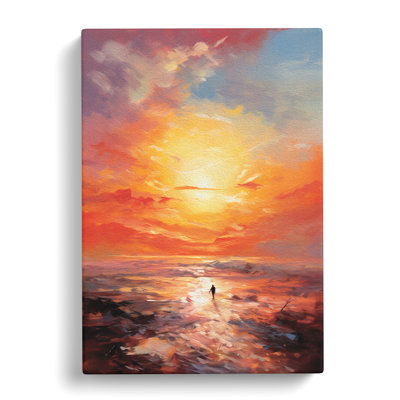 Sunrise Gestural - No Frame Print