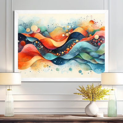 Lowman, flux abstrait de couleurs arc-en-ciel III - art mural abstrait