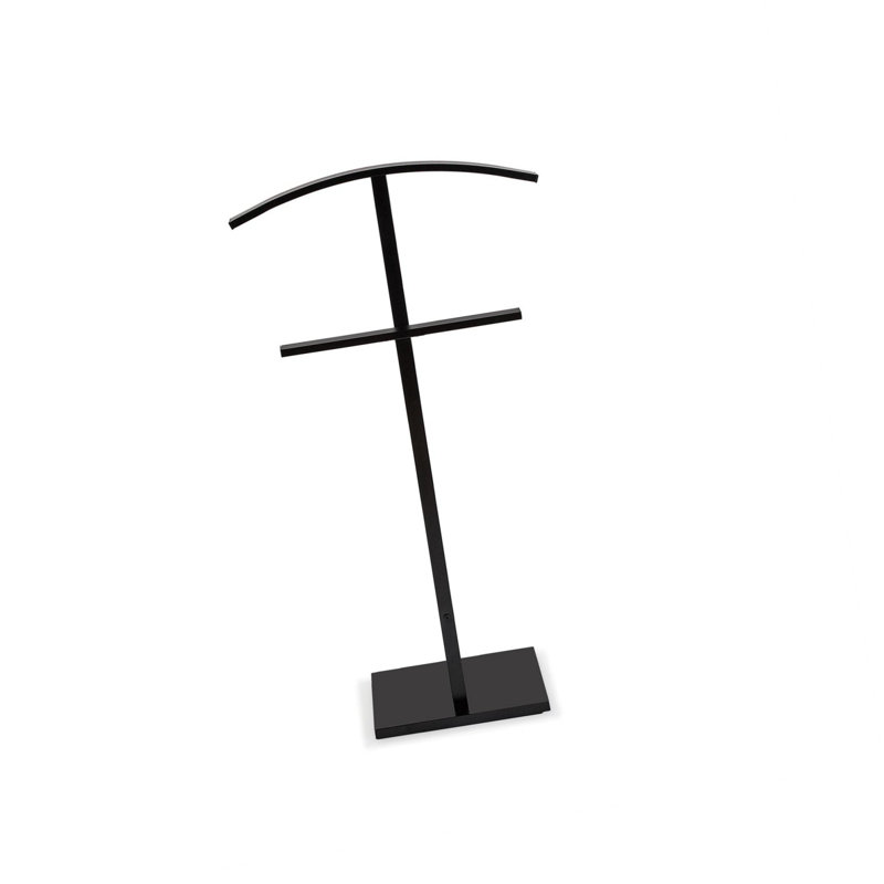Multifunctional Steel Blanket Valet Stand Black