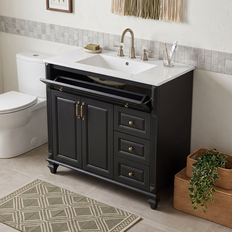 Meuble-lavabo avec lavabo et 3 tiroirs