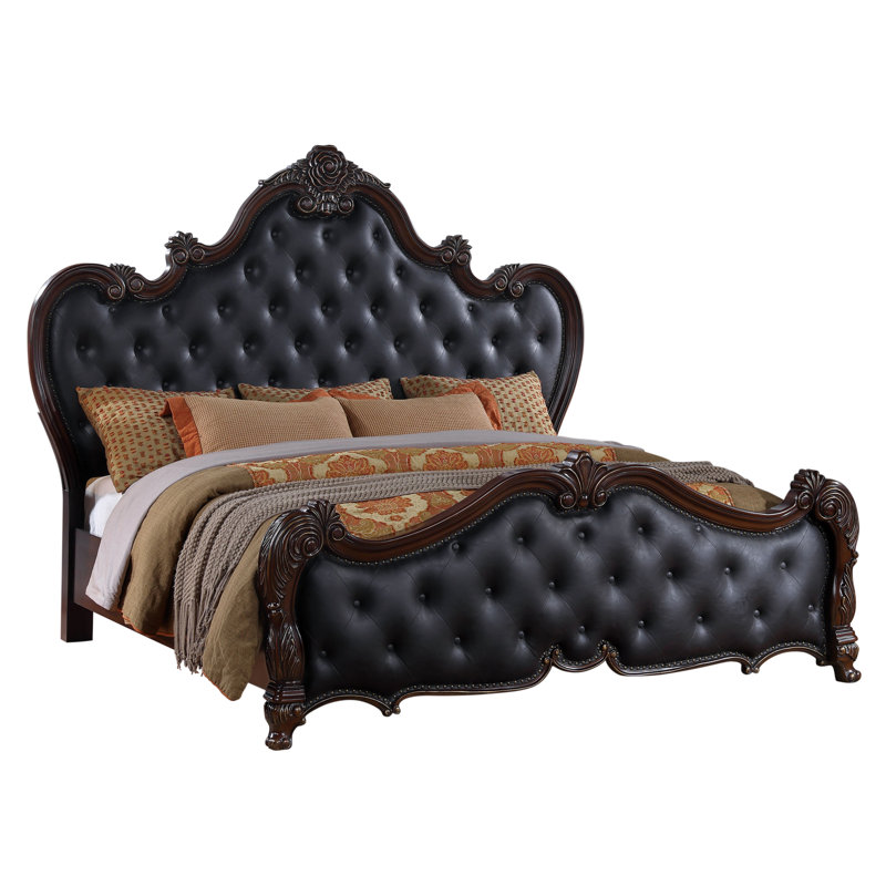 Telven Bed, Brown/Black, Queen